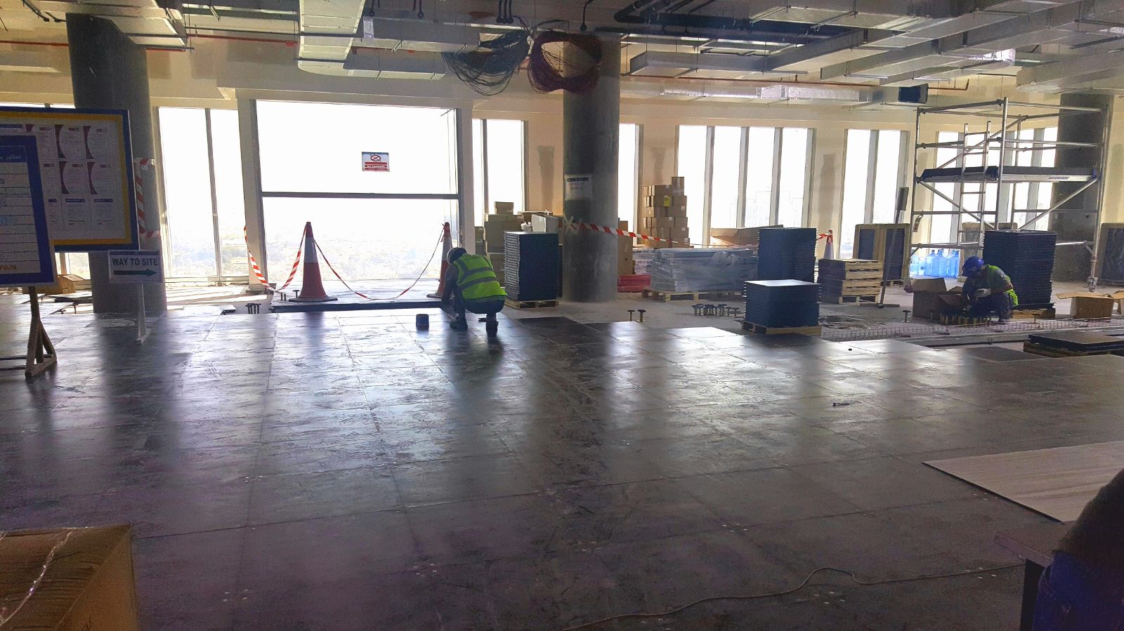 Marriott Office Dubai Devar Raised Access Floor Installation 6